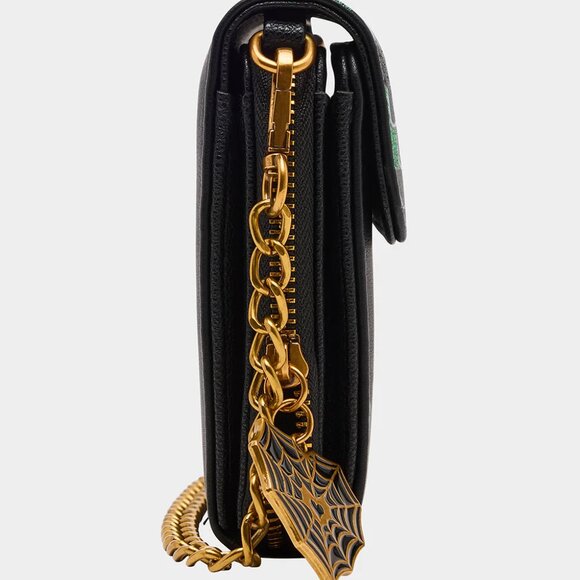 Betsey Johnson Forever Home Wallet On Chain Crossbody Bag Halloween WOC NWT - Picture 7 of 14